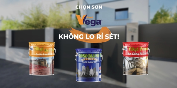 Đánh bay rỉ sét cùng dòng sơn công nghiệp chất lượng của Vega