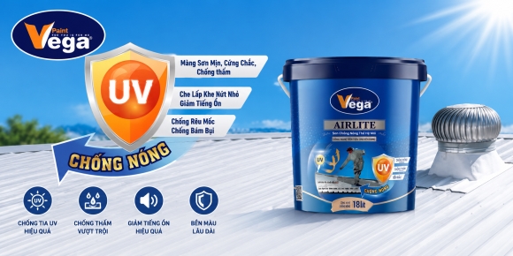 Sơn Chống Nóng Mái Tôn VEGA AIRLITE – Giải Pháp Giảm Nhiệt Hiệu Quả