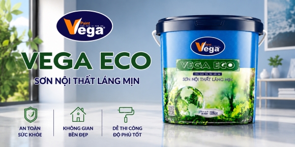 VEGA ECO – Sơn Nội Thất Láng Mịn | Độ Phủ Tốt – Dễ Thi Công – Giá Cả Phải Chăng